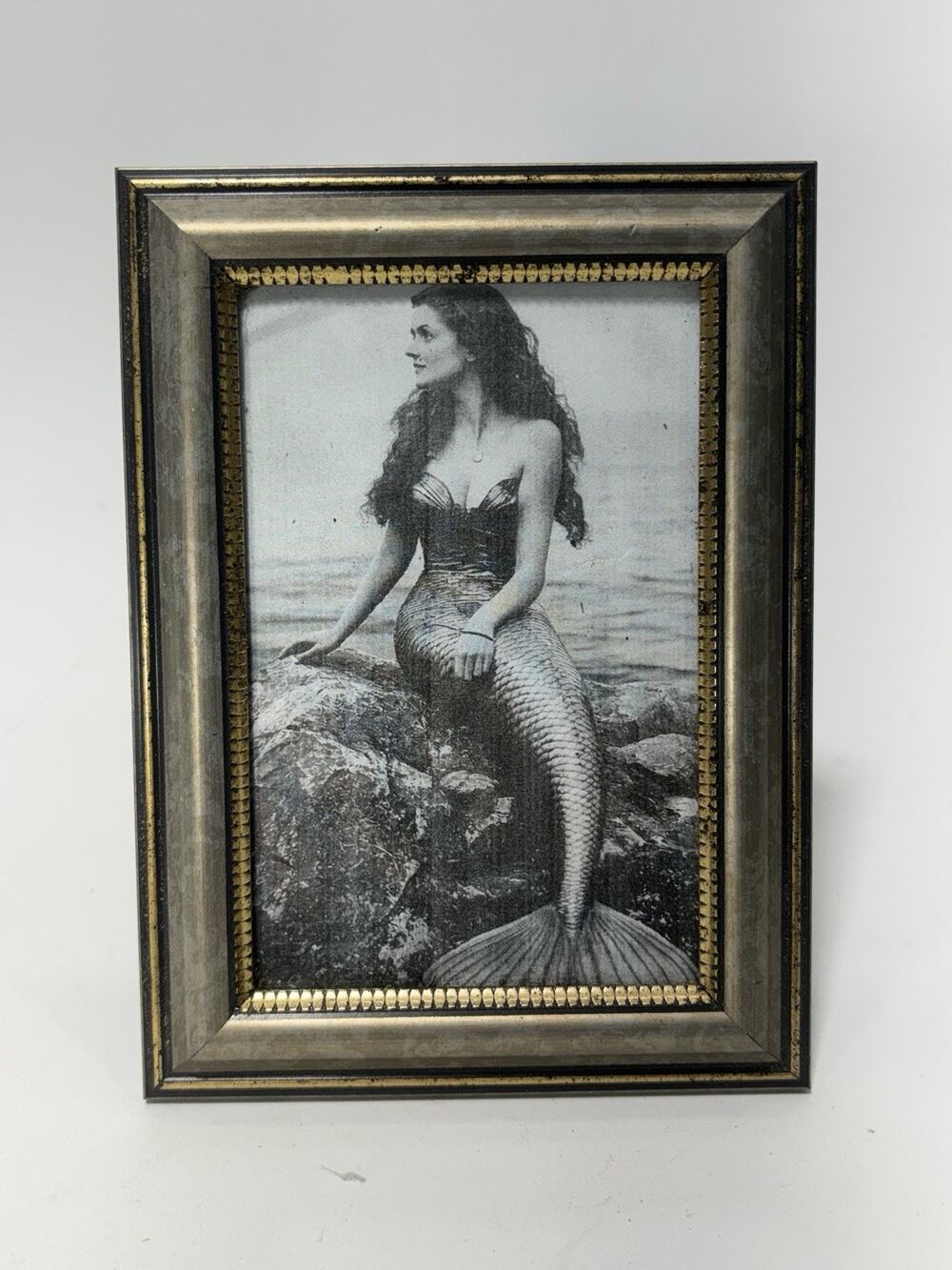 Mermaid Picture Frame 4x6 Coastal Beach Nautical Decor Tabletop Frame